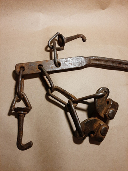 Estirador De Alambre, O Cables, Antiguo, Funcional 1