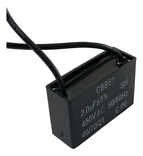 10 Capacitores Ventilador 2 Uf 450v ( Pack X 10 Unidades ) 0