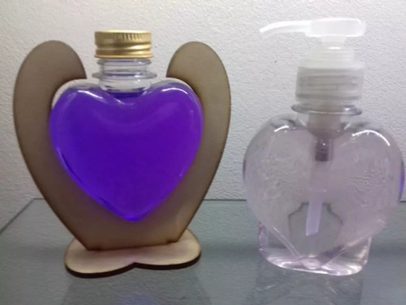 10 Envases Corazon Jabon Liquido Manos Difusor Spa Souvenir 1