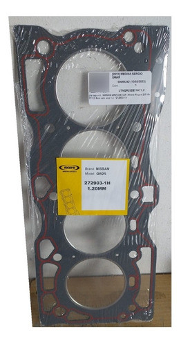 Junta Tapa De Cilindro Nissan X-trail/altima 2.5 16v Qr25 0