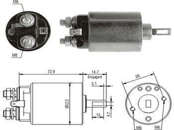 Solenoide Hitachi Honda Civic/is/chevrolet/ko 12v 0