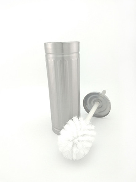 Escobilla Cepillo Baño Acero Inoxidable Plateado Satinado 1