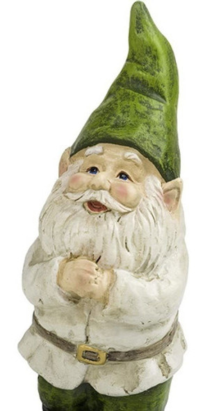 Gnomo Alpino Doblando Las Manos Mirando La Estatua Del Jardí 1 Gnomo Alpino Doblando Las Manos Mirando La Estatua Del Jardí 1