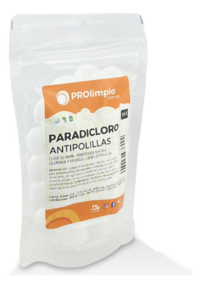 Paradicloro Bolitas Anti Polillas 250 Gramos - Prolimpio 0 Paradicloro Bolitas Anti Polillas 250 Gramos - Prolimpio 0