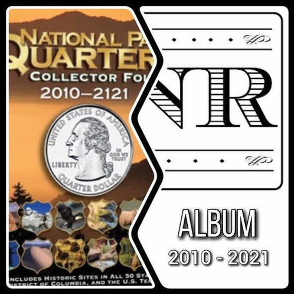 Álbum Monedas Quarters Parques Nacionales Eeuu 0