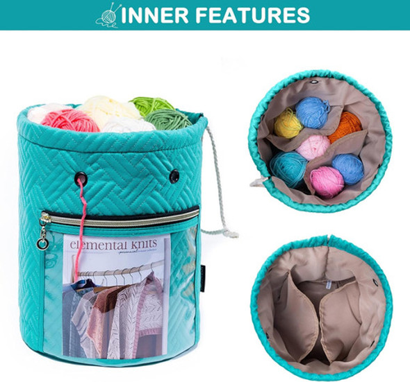 Bolso De Lana Pequeño Para Almacenar Hilo Y Accesorios 1