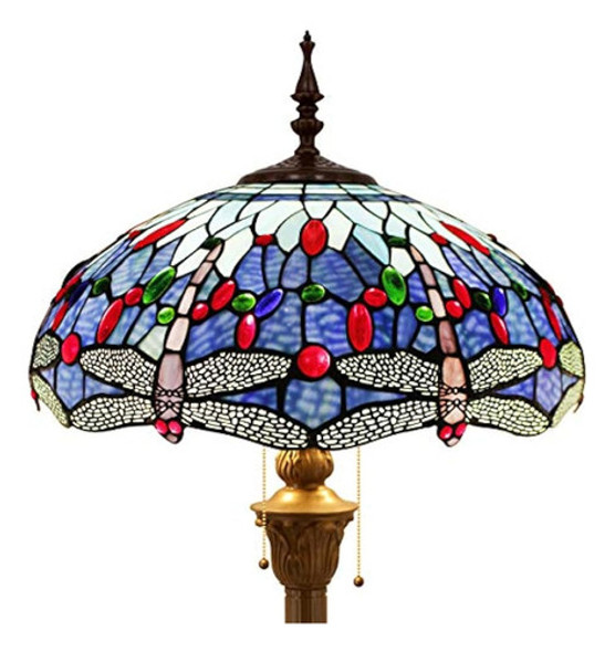 Lámpara De Pie Estilo Tiffany W16h64 Pulgadas De Alto (bombi 0 Lámpara De Pie Estilo Tiffany W16h64 Pulgadas De Alto (bombi 0