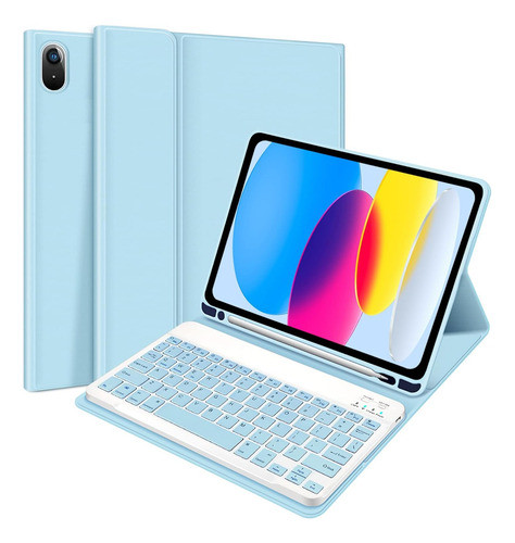 Funda Protectora Para iPad A2696 Con Teclado De 10.9 0
