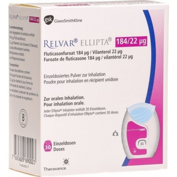 Relvar Ellipta 184/22 30 Dosis 0