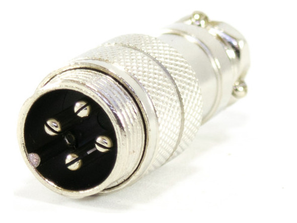 4 Fichas Conector Macho Cable Microfono 4 Pines Rosca Din 0