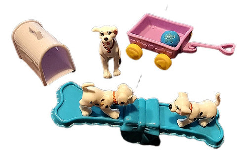 Barbie Perros Dalmatas  Con Juegos Y Canil 0