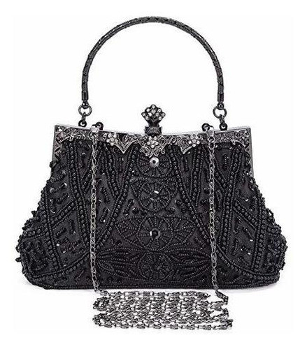 Selighting 1920s Clutch Con Cuentas Vintage Bolsas De Noche 0