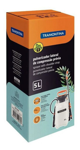 Pulverizador Fumigador Manual A Presión 5 Litros Tramontina 1