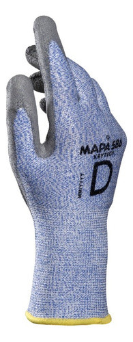 Guante Mapa Krytech 586 Protección Corte Tejido Talle 10 0