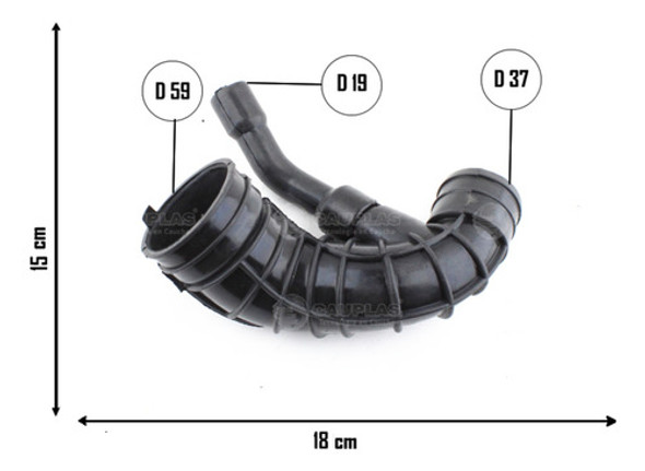 Manguera Filtro De Aire Ford Ecosport Fiesta 1.4 Tdci 1