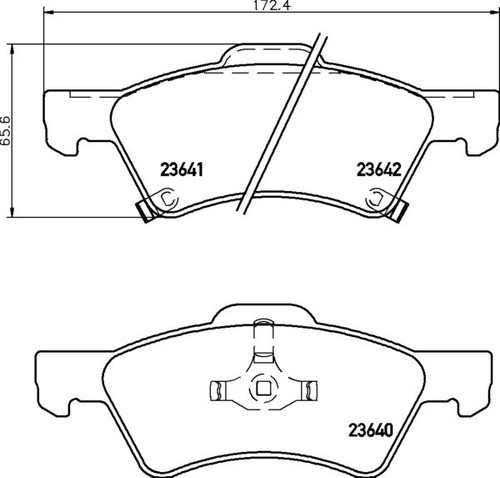 Pastillas De Freno Chrysler Dodge Caravan Rg 16  Delanteras 1