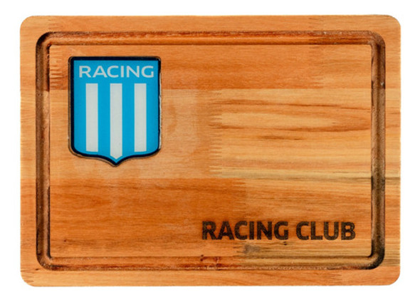 Tabla De Madera Racing Para Asado Licencia Oficial 35x25 0