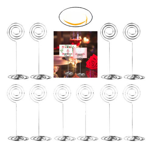 10pcs Boda Foto Fiesta Mesa Lugar De Número Titular De La Ta 0