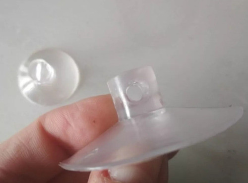 25 Ventosas De Goma 5 Cm Transparentes Para La Mesa O Pecera 0