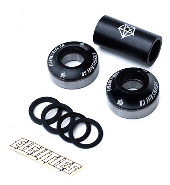 Caja Mid Eighties Bmx 19mm ¡profesional! Rulemanes Negra 0
