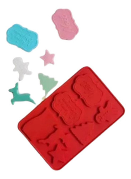 Molde De Silicona Navideño Especial Porcelana, Jabón, Etc. 0 Molde De Silicona Navideño Especial Porcelana, Jabón, Etc. 0