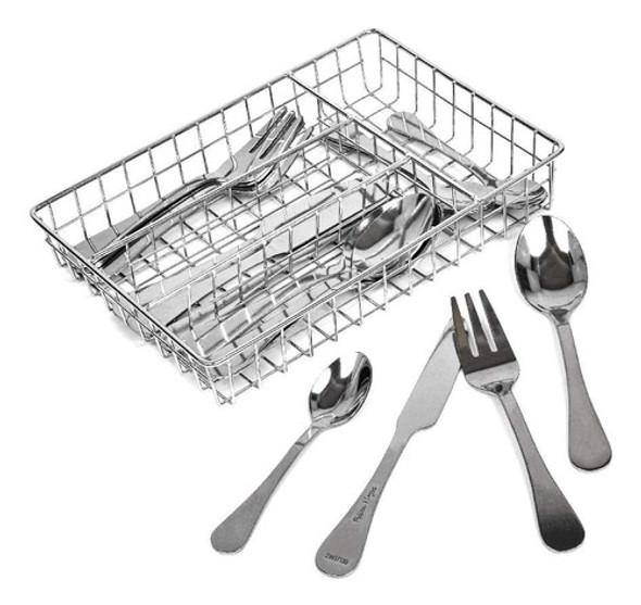Conjunto Utensilios Cocina Acero Inoxidable Melissa   Doug 1