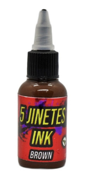 Tinta Tattoo 5 Jinetes Ink 1oz. Brown 0 Tinta Tattoo 5 Jinetes Ink 1oz. Brown 0