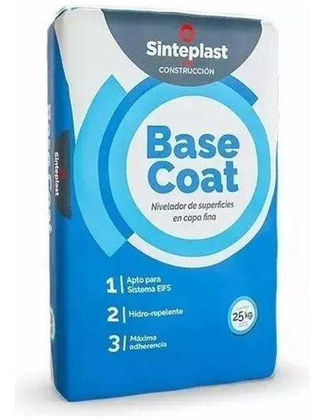 Base Coat X 25 Kg Sinteplast Steel Frame Nivelador Sup 0