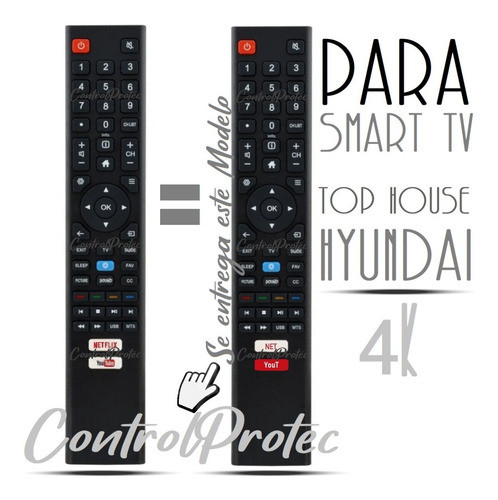 Control Remoto Smart Tv Para Hyundai Top House 49a 55a7000 1