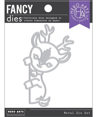 Scrapbooking Troquel Hero Arts Ciervo Navidad 9.5x5.5cm 0