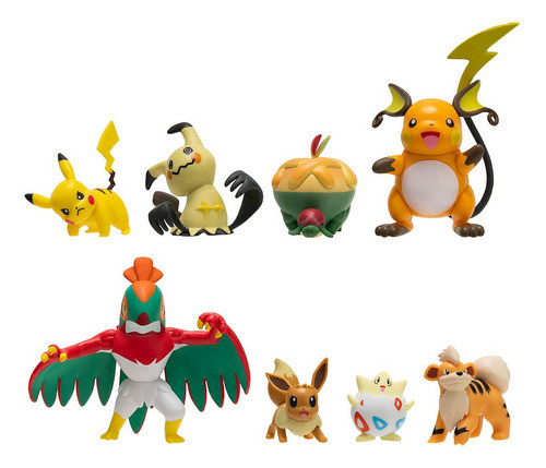 Pokemon Set De Figuras Pack X8 Coleccionables Original C 1