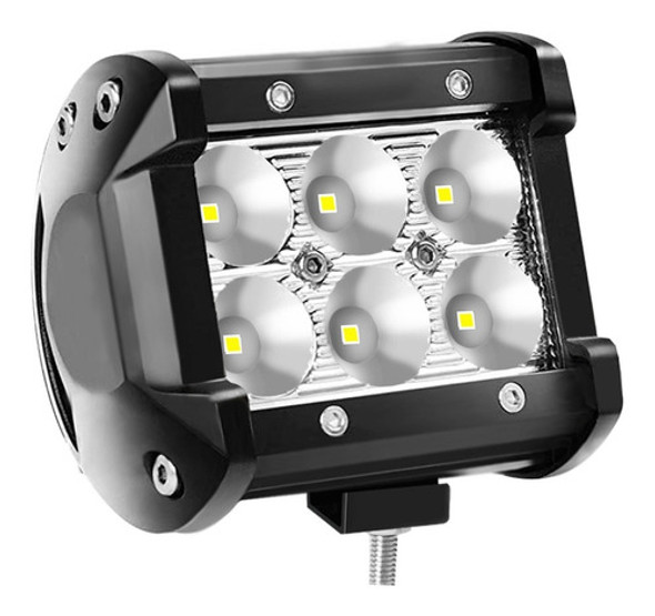 Barra Faro De 6 Led 18w Epistar Auto Moto 4x4 12/24v Premium 0