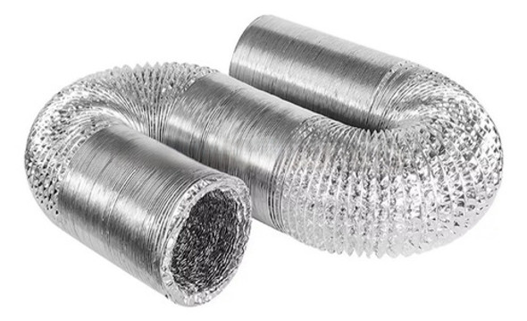 Caño Ducto Corrugado Extracción Aluminio 125mm X Mt 0