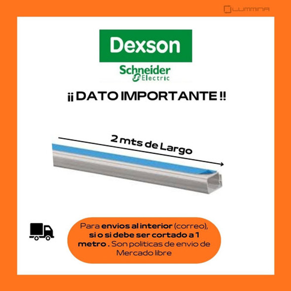 Cablecanal Dexon 20x20 Schneider Electric Adhesivo X 2 Mts 1