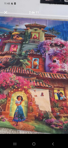 Pack Decoración Fiesta Temática Encanto: Telón Y Fundas 1