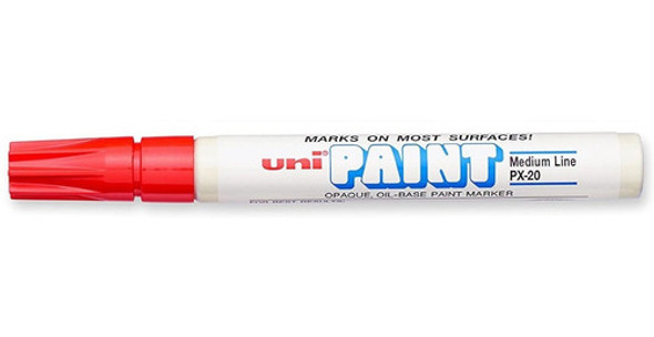 Marcador Uni Paint Px 20 X 1 Unidad Pintura Al Aceite Rojo 0