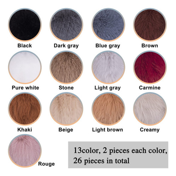 Pompones De Piel De Conejo Sintetica 8cm 26u 13tonos  Osc 1 Pompones De Piel De Conejo Sintetica 8cm 26u 13tonos  Osc 1