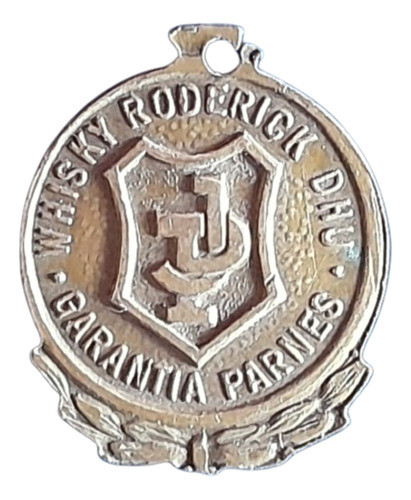 Antigua Medalla Publicitaria Garantia Parnes Whisky Roderick 0
