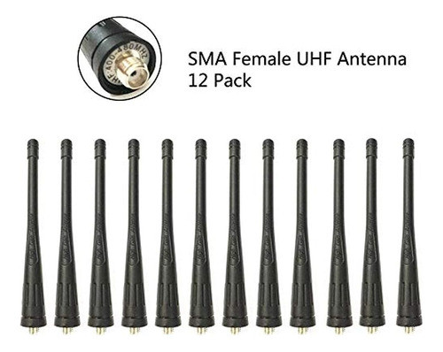 Antena Uhf 400-470 Mhz Sma Antena Hembra Para Radio Bidirecc 1
