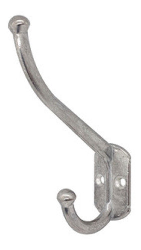 Ganchos Percheros Dobles X 50 Unid Pulido Perchas Aluminio 1