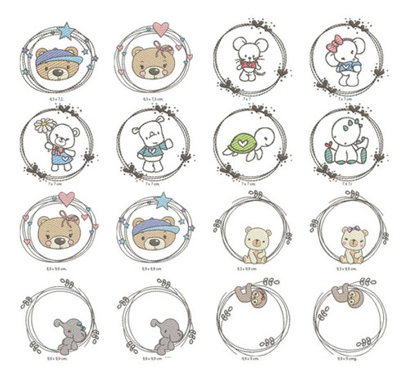 50 Matrices P/ Maquinas De Bordar Animales Con Molduras 0