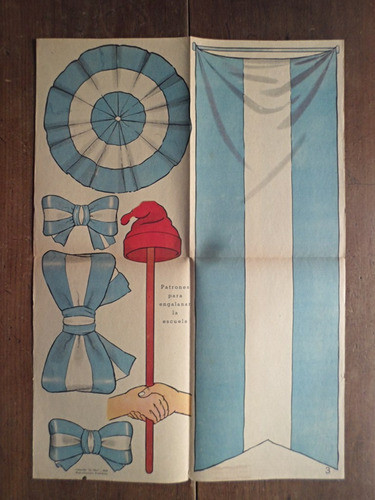 Lamina Revista La Obra Año 1949 Simbolos Patrios 0