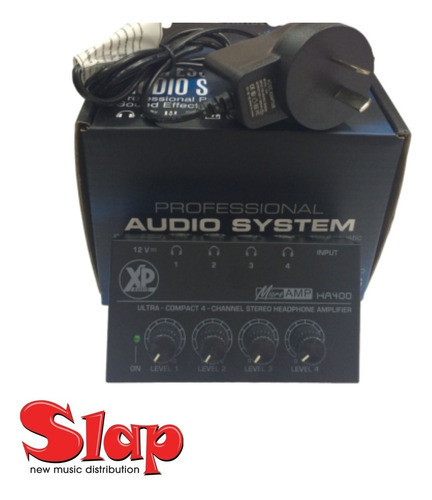 Amplificador P/auriculares 4 Canales Xpaudio Ha 400 Inc. Fte 1