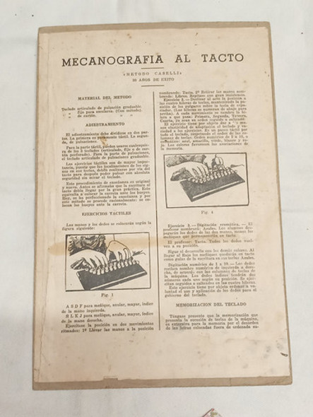 Antiguo Método De Escritura Para Máquina De Escribir,caselli 1 Antiguo Método De Escritura Para Máquina De Escribir,caselli 1