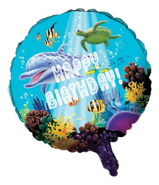 Creativo Converting Oceano Party Metalico Globo 18inch 0