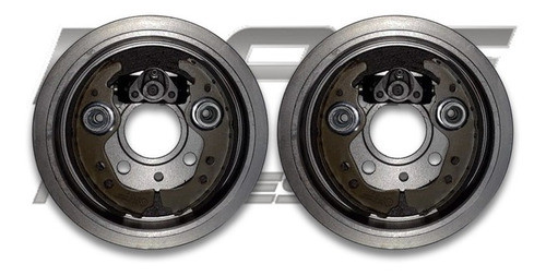 Kit  2 Campanas Y 4 Zapatas De Freno Para Fiat 128 1