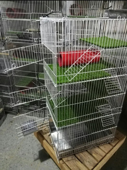 Jaula Con Entrepisos Super Grande De Pasto Sintético 0