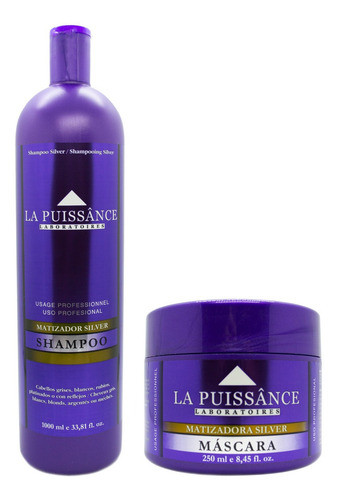 La Puissance Kit Silver Matizador Shampoo 1l Máscara 3c 0