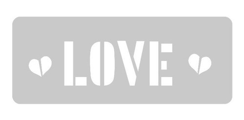 Stencil Eq Arte Mini 4,5 X 17 - Love (297) 0