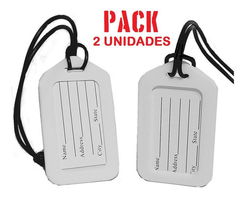 Identificador Safe Tag Marbete Valija Bolso Pack X2 V.crespo 0